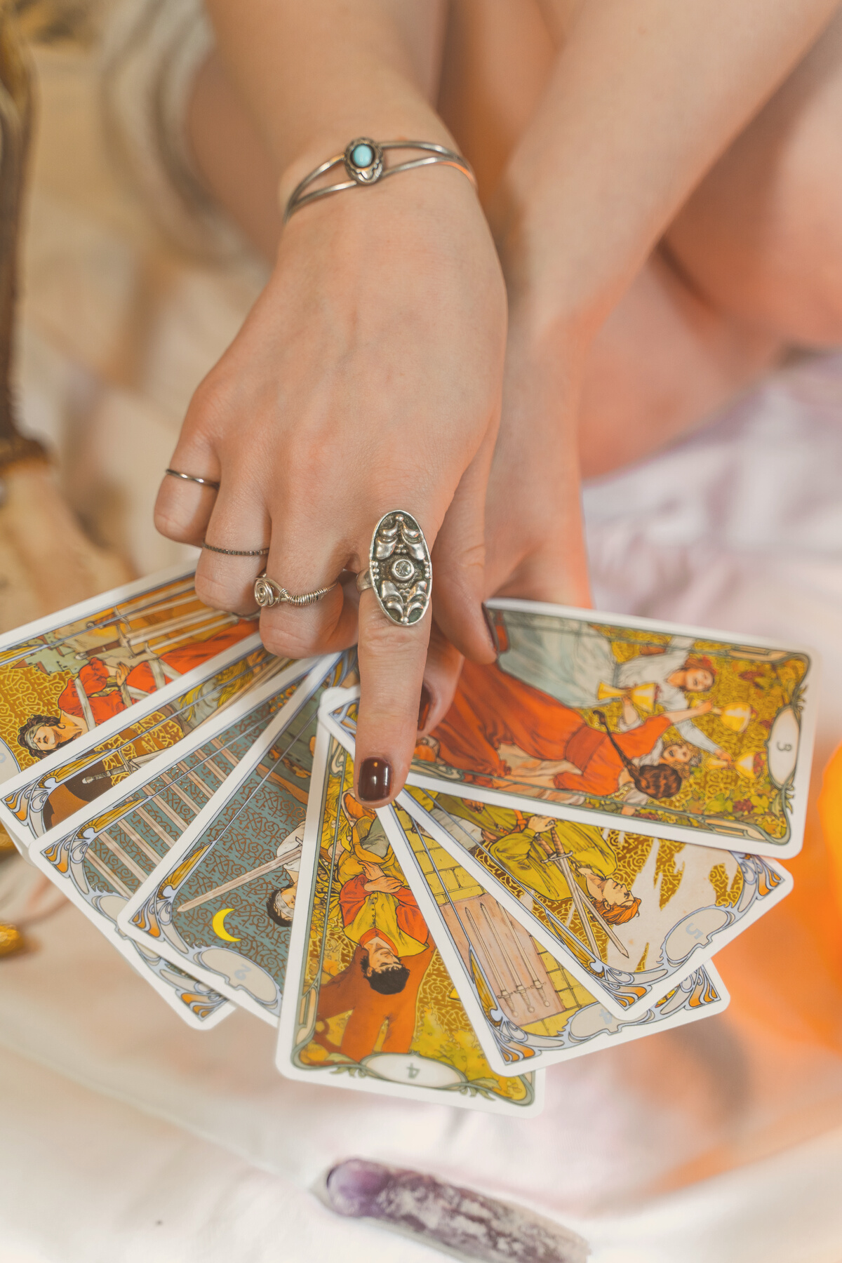 Woman Reading Tarot Cards 